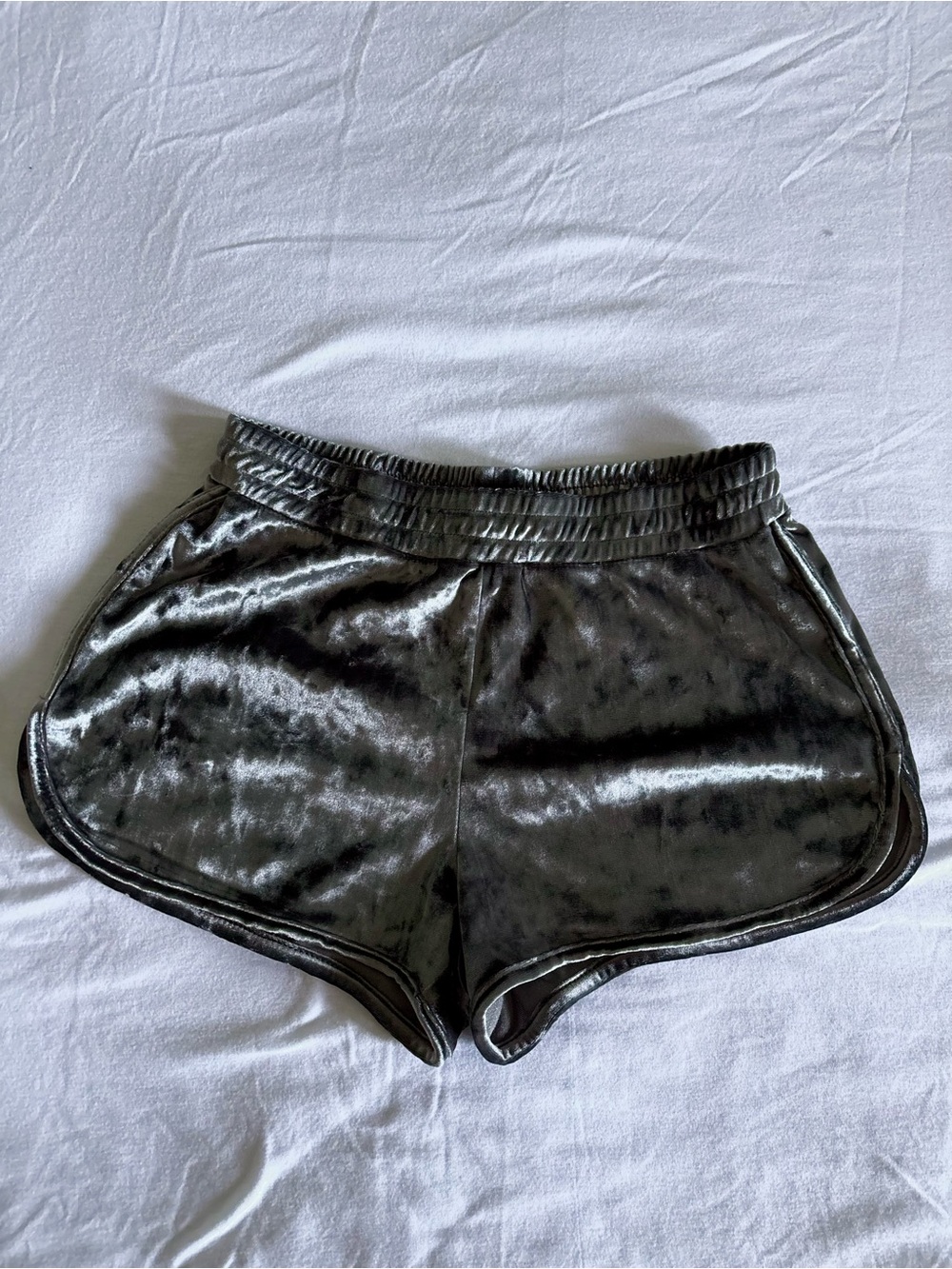 Velvet Lounge Women’s Shorts in Charcoal Gray